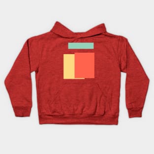 Orange geometry Kids Hoodie